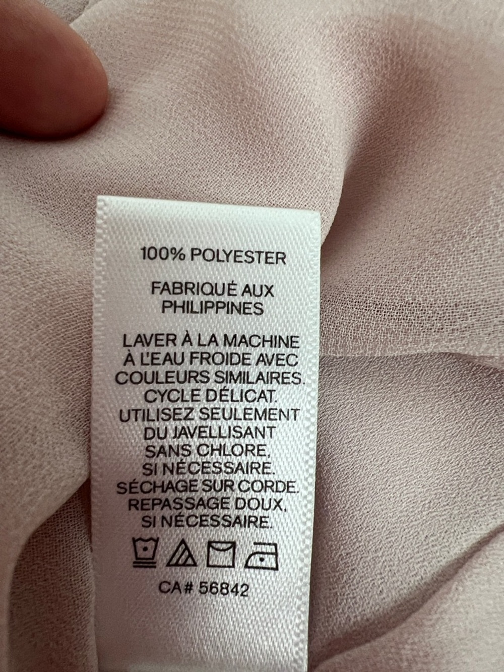 Express Blush Sheer Balloon Sleeve Top - Picture 13 of 13
